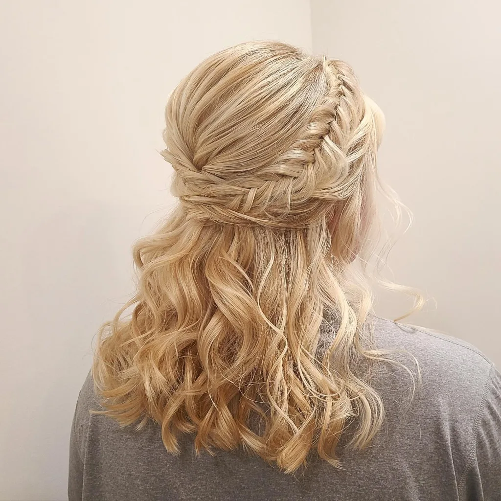 Half Up Fishtail Accent