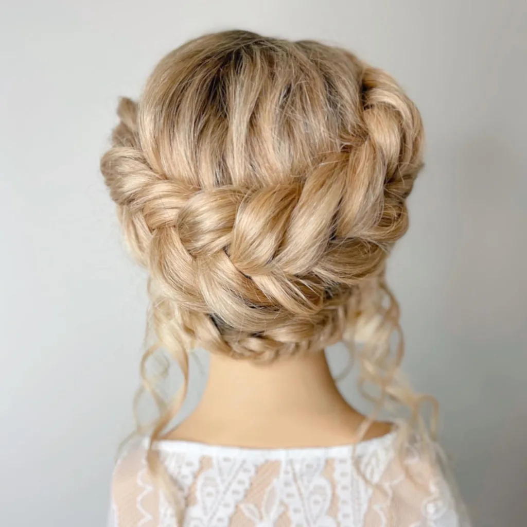 Braided Crown with Veil