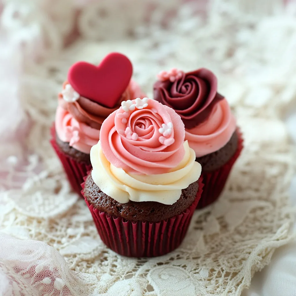 Heart-Shaped Cupcakes