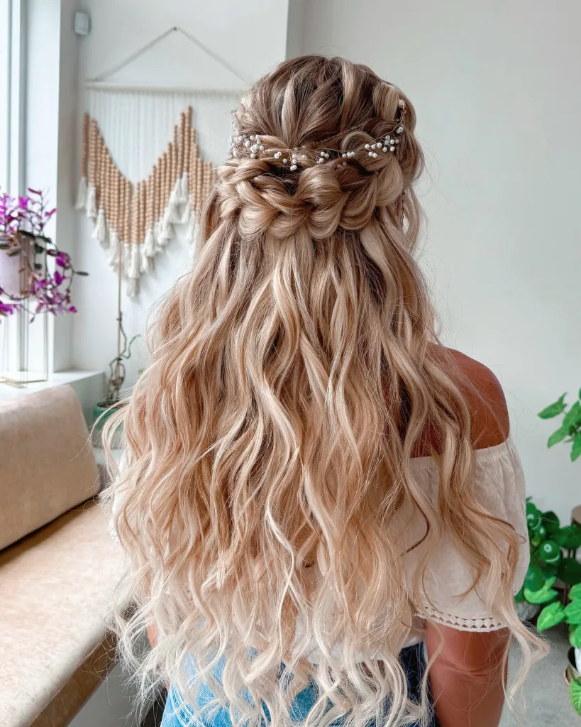 Braided Crown Half-Up