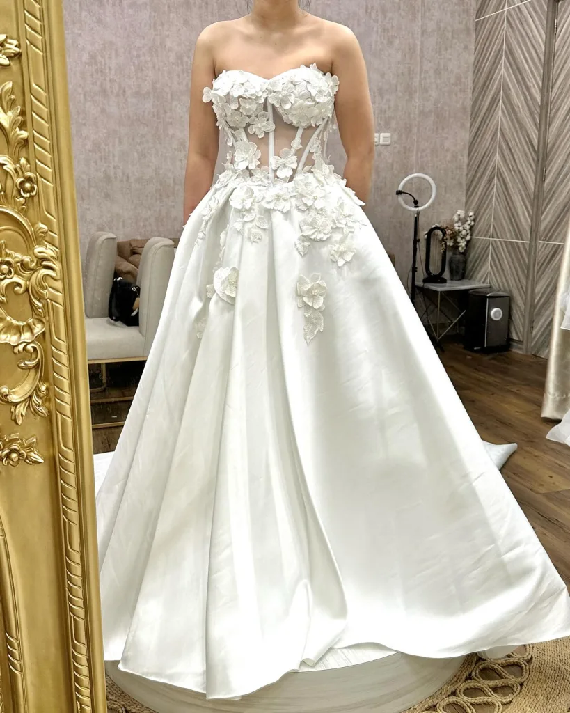 Embroidered Floral Bodice