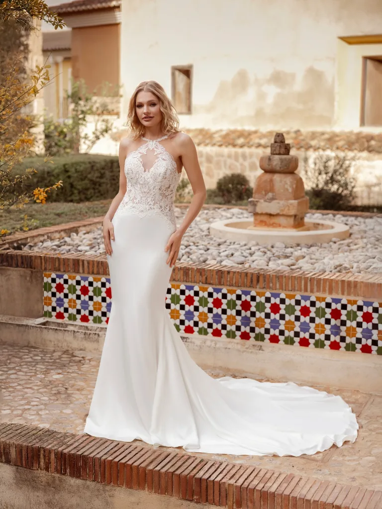 Floral Illusion Neckline