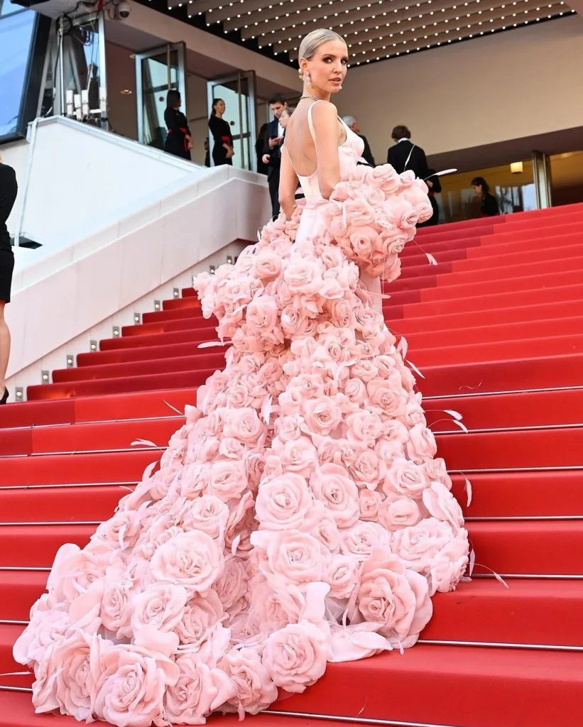 Soft Pink Floral Gown