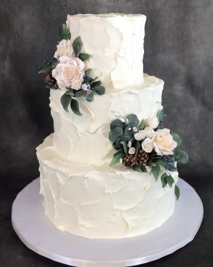 Winter-Themed Wedding Cake