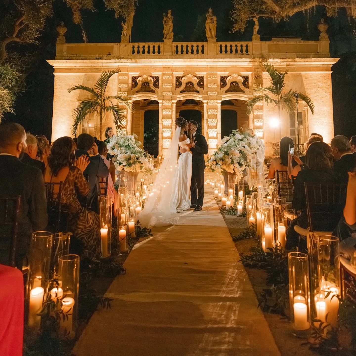 Candle-Lit Ceremony Aisle