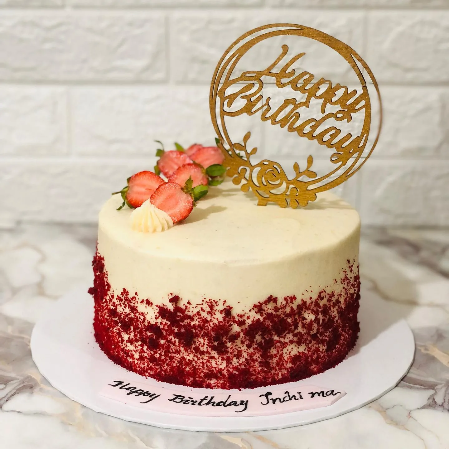 Red Velvet Wedding Cake