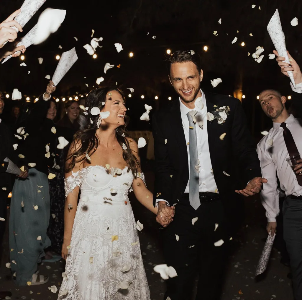 Floral Petal Toss Exit