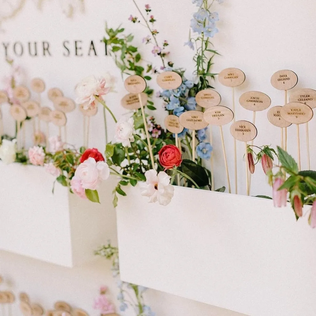 Garden-Inspired Seating Chart