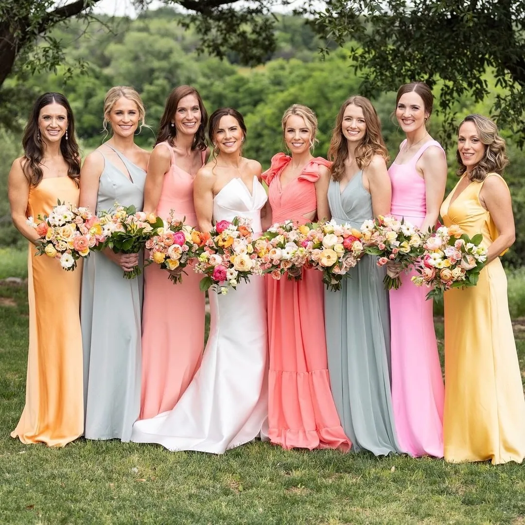 Pastel Bridesmaid Dresses
