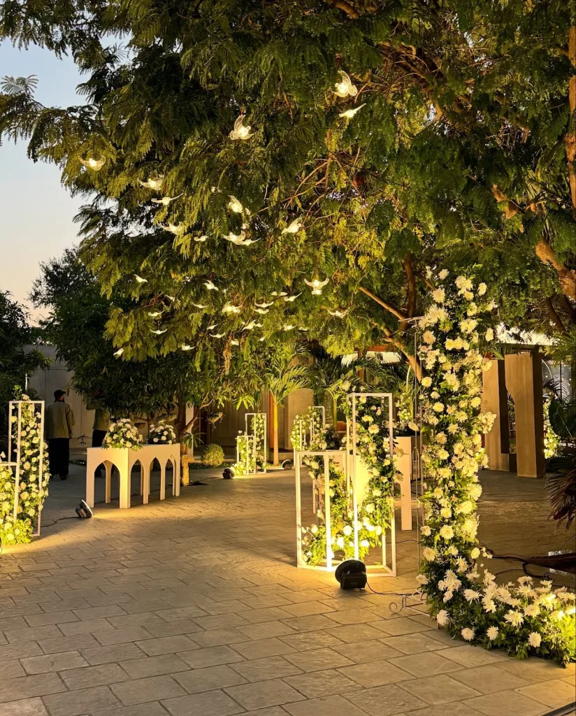 Twinkling Fairy Lights in the Trees