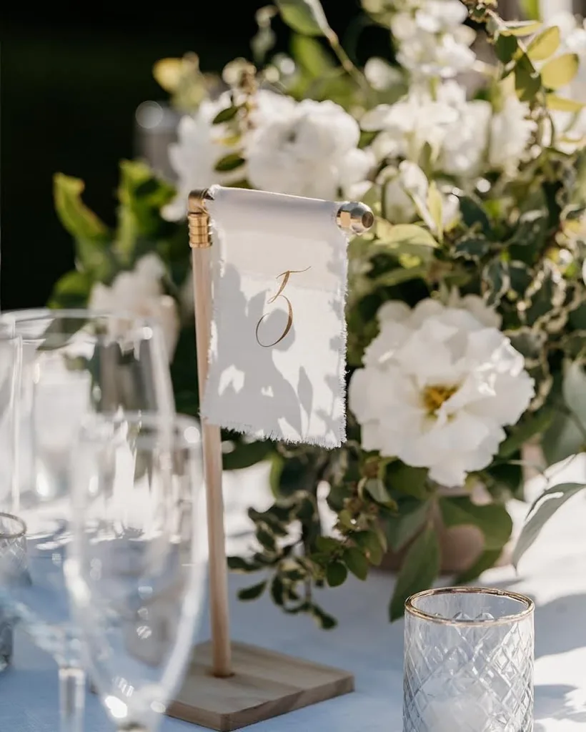 Floral Table Numbers