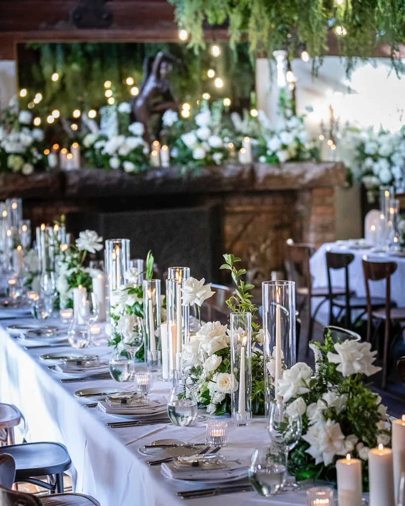 Long Banquet-Style Tables