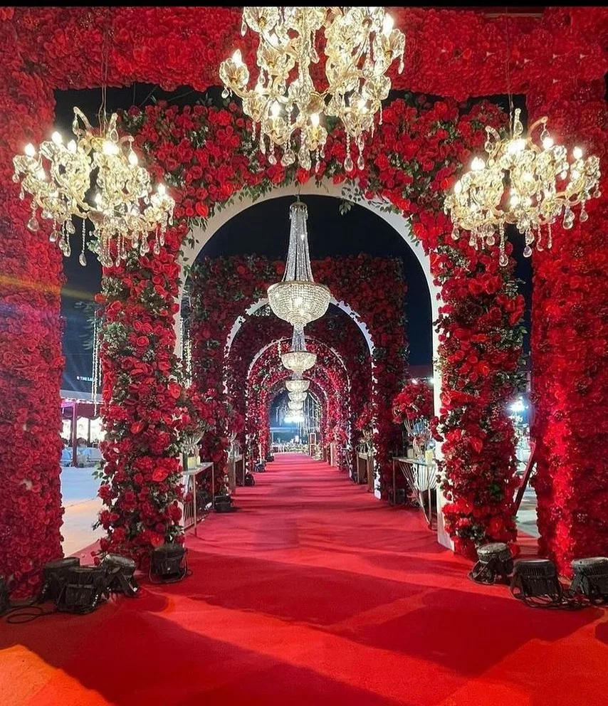Luxe Red Carpet Walkway