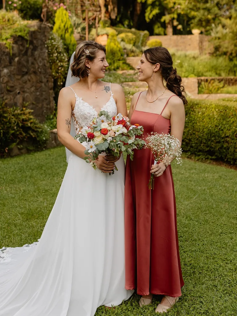 Tea-Length Rustic Dress