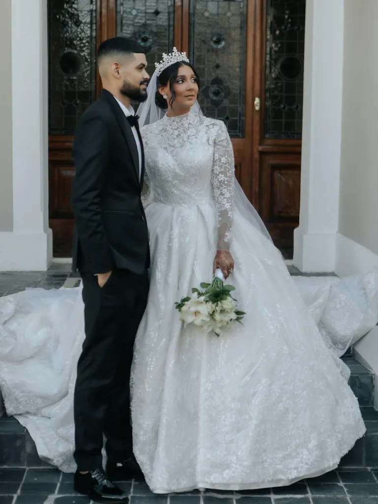 Rustic Dress with Beaded Bodice