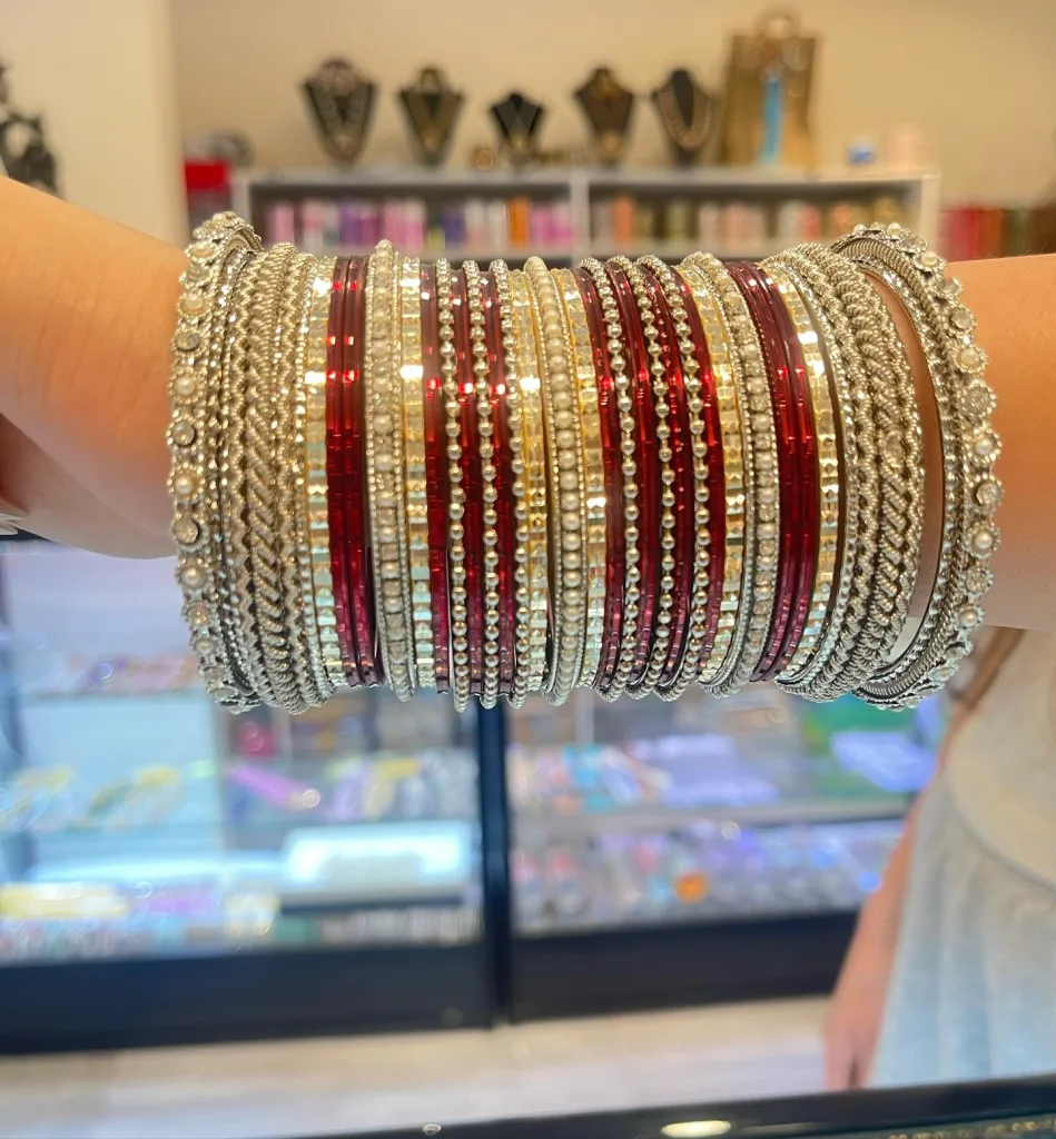 Crystal-Encrusted Bridal Bangles