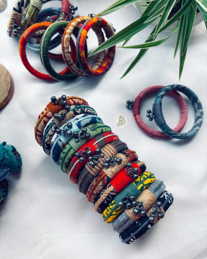 Fabric-Covered Bangles