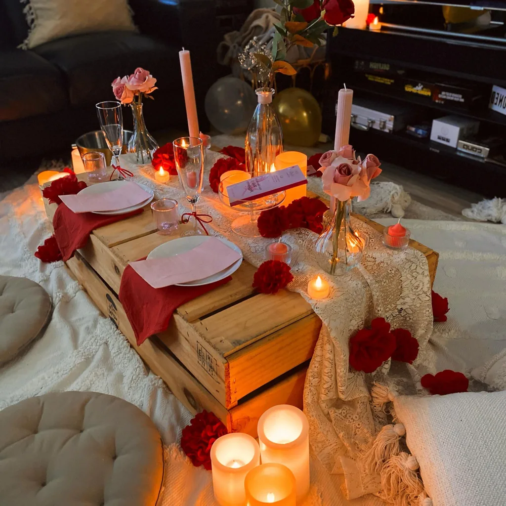 Candlelit Dinner at Home