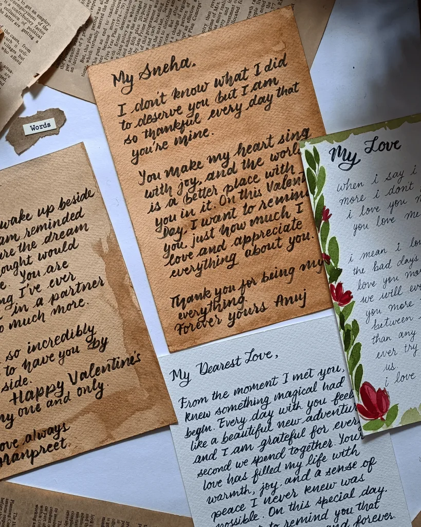 Write Love Letters to Each Other