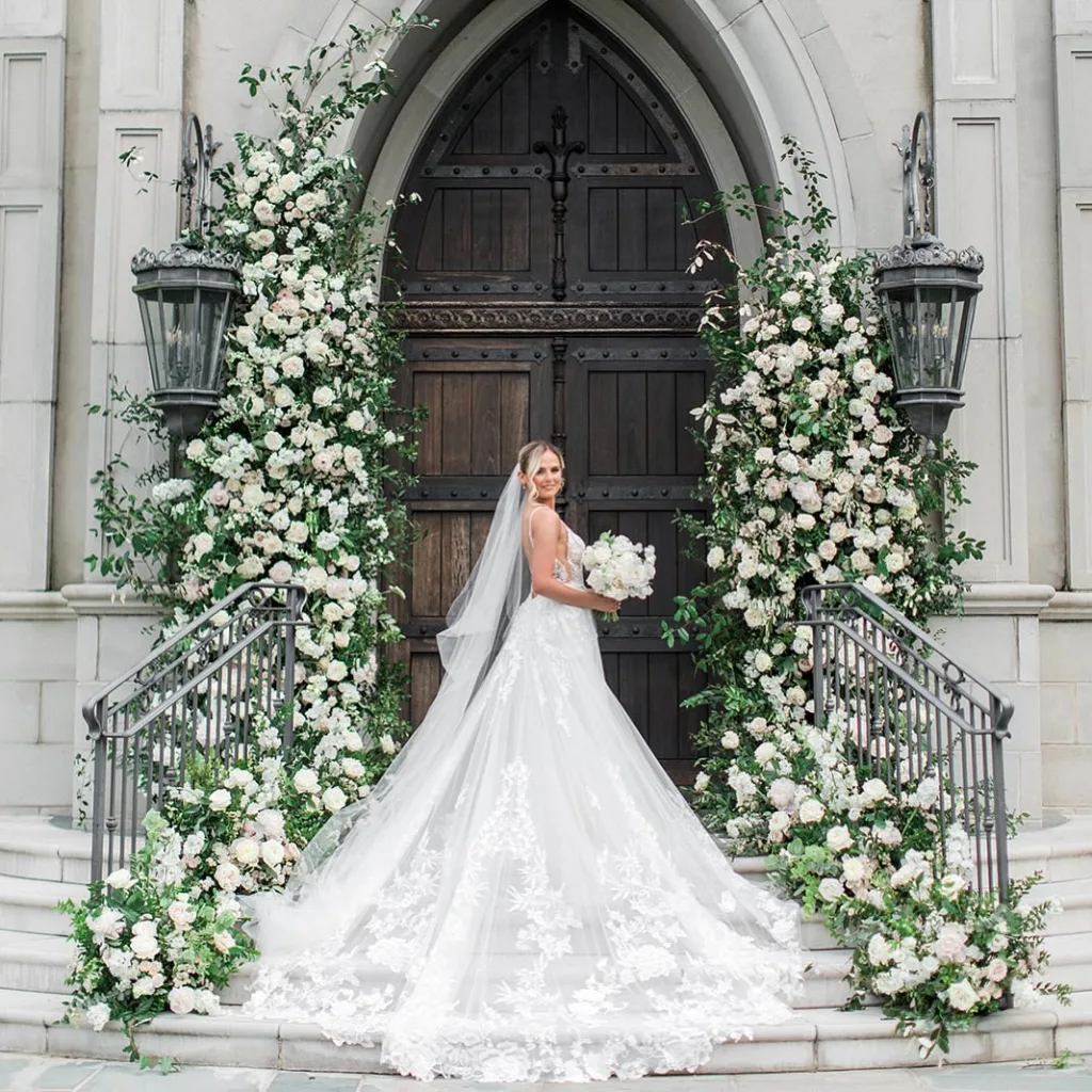 Bridal Portrait with Flowers