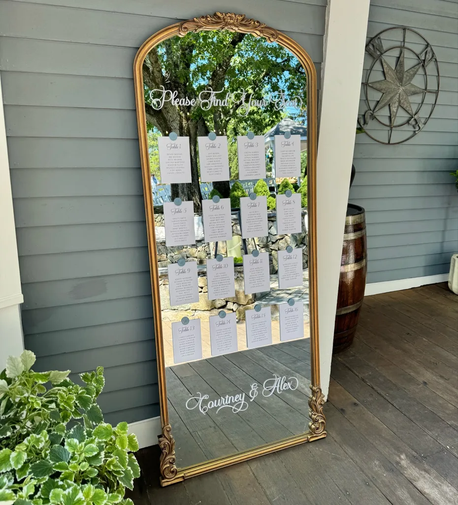 Mirror Seating Chart