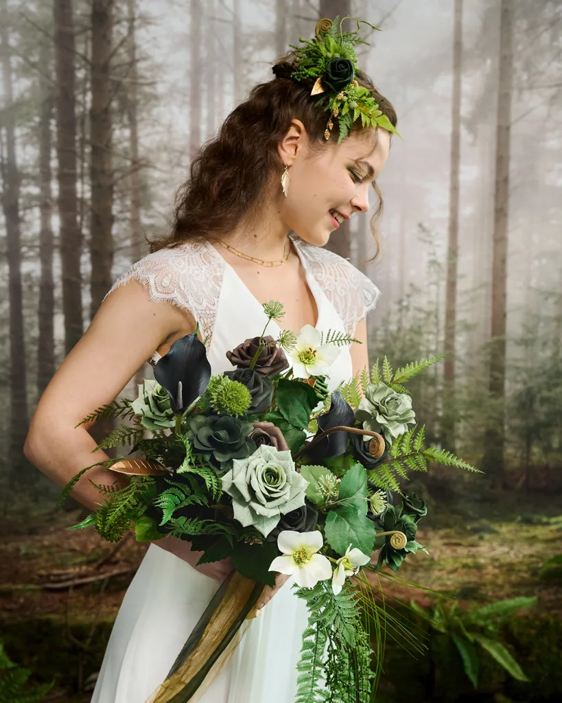 Forest-Inspired Bridal Bouquet