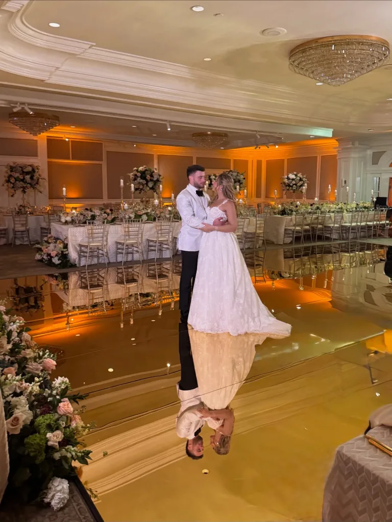 White Glossy Dance Floor