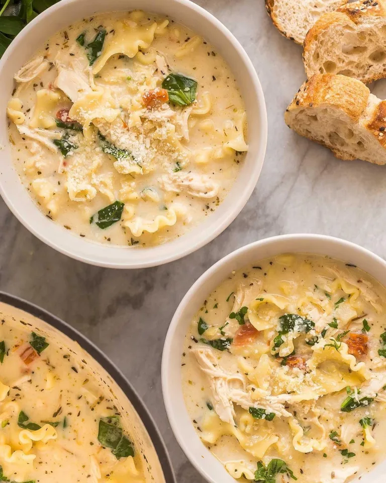 Alfredo Lasagna Soup